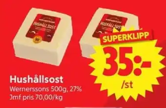 Nya Pulsen Wernerssons Hushållsost erbjuda