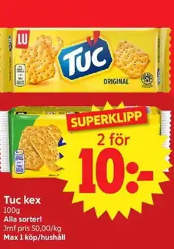Nya Pulsen Tuc kex erbjuda