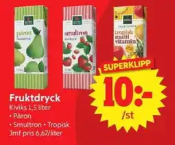 Nya Pulsen Kiviks Fruktdryck erbjuda