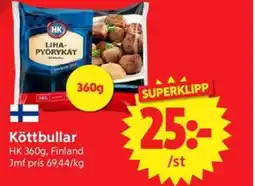 Nya Pulsen HK Köttbullar erbjuda