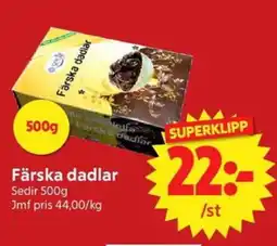 Nya Pulsen Sedir Färska dadlar erbjuda