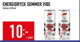 Matdax Celsius Energidryck summer vibe erbjuda