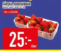 Matdax Färska jordgubbar erbjuda