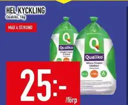 Matdax Qualiko Hel kyckling erbjuda