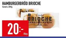 Matdax Garant Hamburgerbröd brioche erbjuda