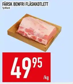 Matdax Färsk benfri fläskkotlett erbjuda