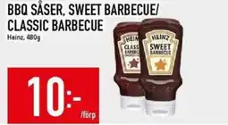 Matdax Heinz BBQ såser, sweet barbecue/ classic barbecue erbjuda