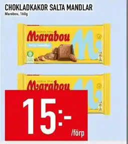 Matdax Marabou Chokladkakor salta mandlar erbjuda