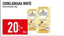 Matdax Ferrero Rocher Chokladkaka white erbjuda