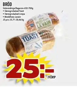 Matdax Bröd erbjuda