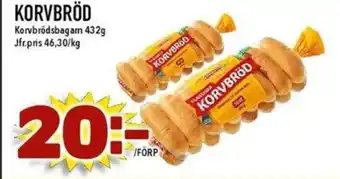 Matdax Korvbrödsbagam Korvbröd erbjuda