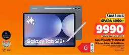 Power Samsung Galaxy Tab S10+ Wi-Fi 256 GB Drivs av Galaxy Al-funktioner erbjuda