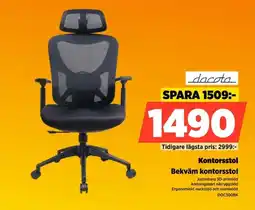 Power Dacota Kontorsstol Bekväm kontorsstol erbjuda