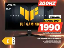 Power Asus Gamingskarm 200 Hz uppdateringsfrekvens erbjuda