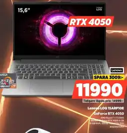 Power Lenovo LOQ 15ARP10E GeForce RTX 4050 erbjuda