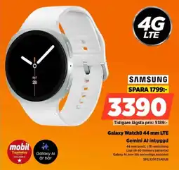 Power Samsung Galaxy Watch8.44 mm LTE Gemini Al inbyggd erbjuda