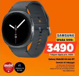 Power Samsung Galaxy Watch8.44 mm BT Gemini Al inbyggd erbjuda