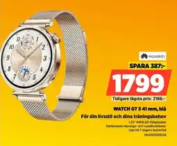 Power Huawei WATCH GT 5.41 mm, blå För din livsstil och dina träningsbehov erbjuda