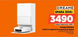 Power Dreame D20 Ultra 13000 Pa sugkraft för rengöring på djupet erbjuda