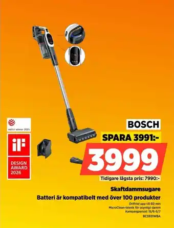 Power Bosch Skaftdammsugare Batteri är kompatibelt med över 100 produkter erbjuda