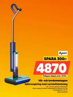 Power Dyson Våt- och torrdammsugare Självrengöring med varmluftstorkning erbjuda
