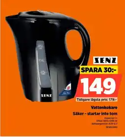 Power Senz Vattenkokare Säker - startar inte tom erbjuda