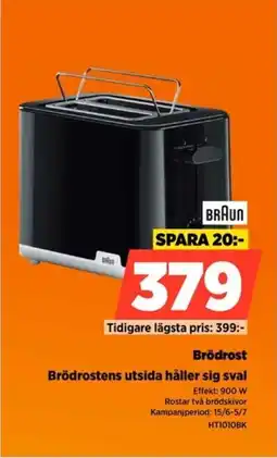 Power Braun Brödrost Brödrostens utsida håller sig sval erbjuda