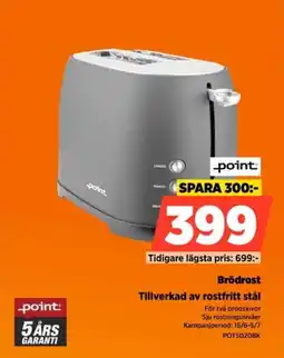 Power Point Brödrost Tillverkad av rostfritt stål erbjuda