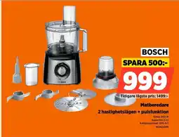 Power Bosch Matberedare 2 hastighetslägen + pulsfunktion erbjuda