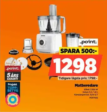 Power Point Matberedare erbjuda