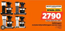 Power Moccamaster Handmade Kaffebryggare Användarvänlig kaffebryggare med stor volym erbjuda