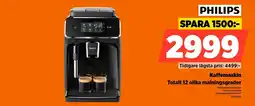 Power Philips Kaffemaskin Totalt 12 olika malningsgrader erbjuda