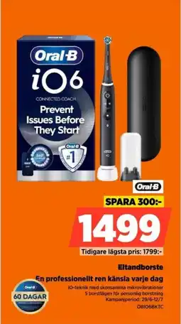 Power Oral-B Eltandborste En professionellt ren känsla varje dag erbjuda