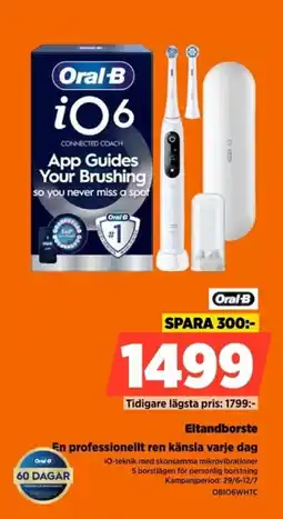 Power Oral-B Eltandborste En professionellt ren känsla varje dag erbjuda