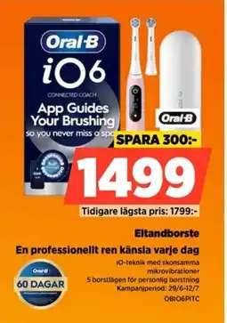 Power Oral-B Eltandborste En professionellt ren känsla varje dag erbjuda