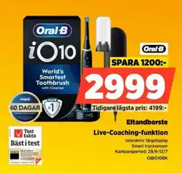 Power Oral-B Eltandborste Live-Coaching-funktion erbjuda