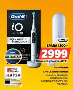 Power Oral-B Eltandborste Live-Coaching-funktion erbjuda
