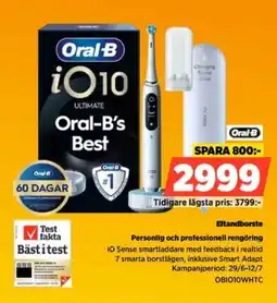 Power Oral-B Eltandborste Personlig och professionell rengöring erbjuda