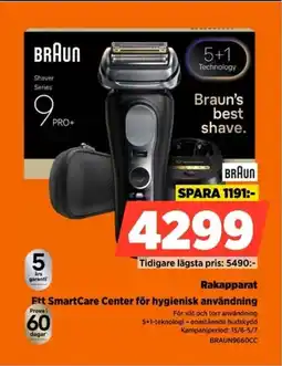 Power Braun Rakapparat Ett SmartCare Center för hygienisk användning erbjuda