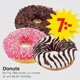 Matöppet Donuts erbjuda