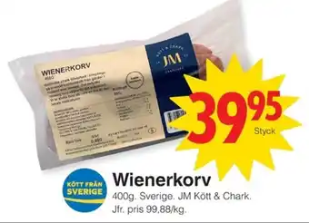 JM KOTT & CHARK Wienerkorv