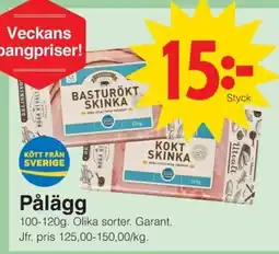 Matöppet GARANT Pålägg erbjuda