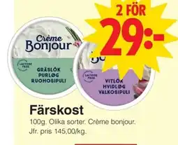 Matöppet CREME BONJOUR Färskost erbjuda