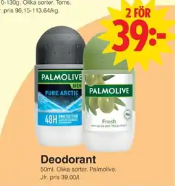 Matöppet PALMOLIVE Deodorant erbjuda