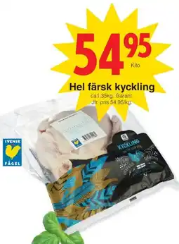 Matöppet GARANT Hel färsk kyckling erbjuda