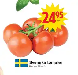 Matöppet Svenska tomater erbjuda