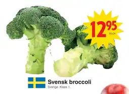 Matöppet Svensk broccoli erbjuda