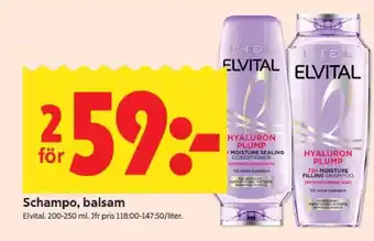 ICA Supermarket SCHAMPO, BALSAM erbjuda