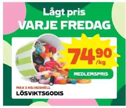 Stora Coop Lösviktsgodis erbjuda