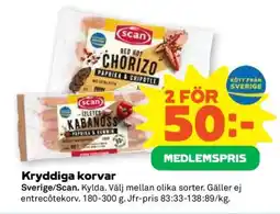 Stora Coop Kryddiga Korvar erbjuda
